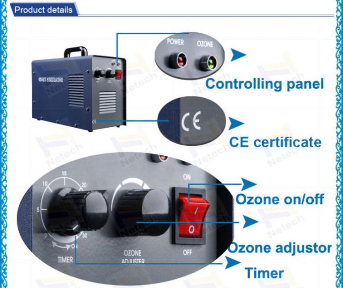 Πιστοποιητικό 3g/hr CE στο διευθετήσιμο εξαγνιστή αέρα γεννητριών όζοντος παραγωγής όζοντος 7g/hr